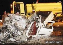 مصرع 3 أشخاص وإصابة «14» آخرين جراء حادث مروري بمحافظة تبوك 