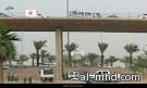 سقوط سيارة من جسر على طريق الملك فهد