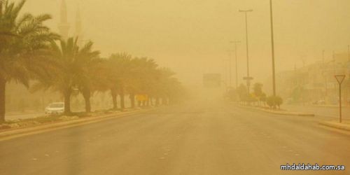 تنبيه لـ"الأرصاد": رياح نشطة وأتربة مثارة على منطقة المدينة المنورة