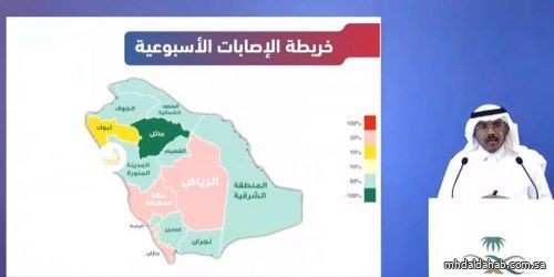 متحدث الصحة: آلية جديدة للإعلان عن إصابات كورونا في المملكة من خلال خريطة الإصابات الأسبوعية