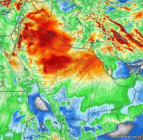 "تسميات" تطلق اسم "حمراء" على الحالة الغبارية التي تشهدها المملكة