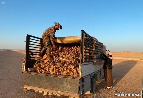 القوات الخاصة للأمن البيئي تضبط كميات من الحطب المحلي المستخدم لأغراض تجارية