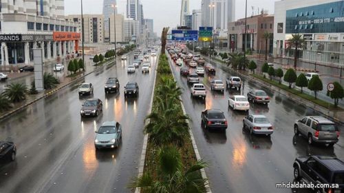 الأرصاد : استمرار الأمطار الربيعية على معظم مناطق المملكة من الجمعة إلى الإثنين