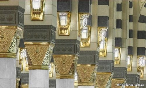 استبدال 28 ألف وحدة إنارة داخل المسجد النبوي