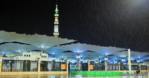 الأرصاد تنبه: أمطار رعدية على المدينة المنورة