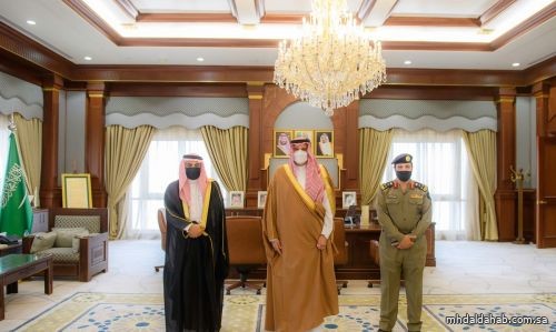 فيصل بن سلمان يستقبل اللواء قماش والعميد الشهري