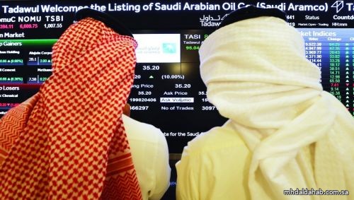 سوق الأسهم السعودية يغلق مرتفعًا عند 12417 نقطة
