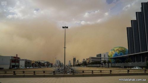 "الأرصاد": استمرار تأثير الرياح النشطة المثيرة للأتربة والغبار على الرياض والشرقية