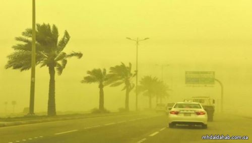 طقس الخميس.. استمرار الرياح النشطة المُثيرة للأتربة على أجزاء من الرياض ومكة والشرقية