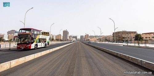 أمانة المدينة المنورة تنجز 80% من مشروع جادة أحد