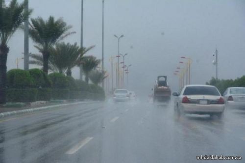 "الدفاع المدني" يدعو للحذر بالتزامن مع استمرارية هطول الأمطار الرعدية في بعض المناطق