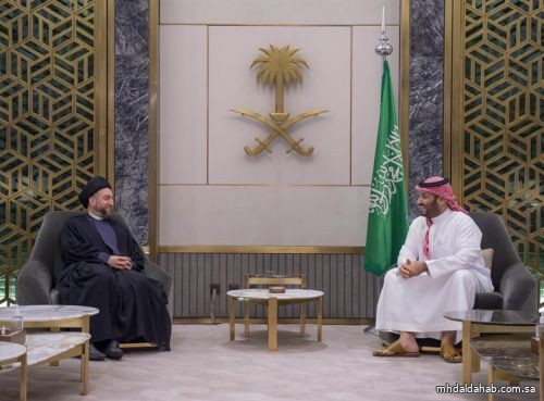 ولي العهد يستعرض مع زعيم تيار الحكمة بالعراق عدداً من المسائل ذات الاهتمام المشترك