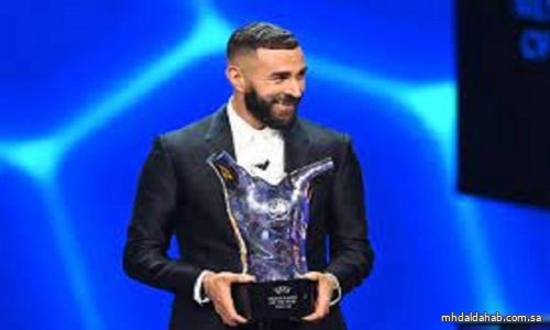 بنزيمة يتوج بجائزة أفضل لاعب في أوروبا