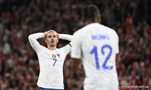 فرنسا تخسر من الدنمارك وتودع دوري الأمم الأوروبية من دور المجموعات