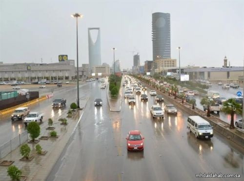 "الأرصاد": هطول أمطار رعدية على معظم مناطق المملكة اعتبارًا من بعد غد