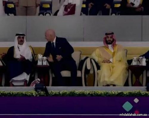 ولي العهد يشهد افتتاح كأس العالم في قطر
