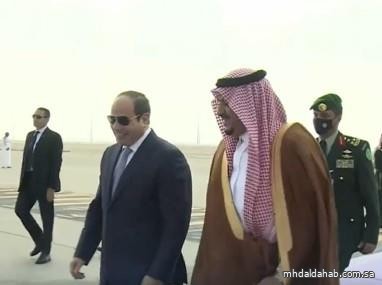 الرئيس المصري عبدالفتاح السيسي يصل إلى الرياض