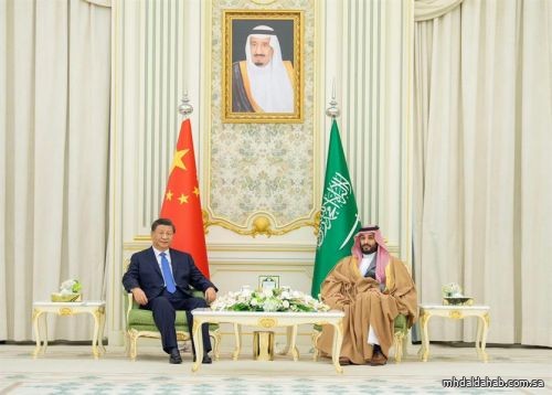 ولي العهد يستقبل الرئيس الصيني ويعقدان جلسة مباحثات رسمية