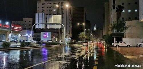 "الأرصاد": استمرار تأثير الحالة المطرية على منطقة مكة حتى الخميس