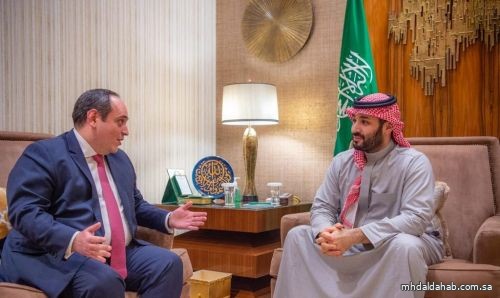 ولي العهد يستقبل الأمين العام للمكتب الدولي للمعارض