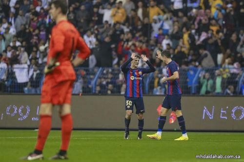 برشلونة بطلاً للسوبر الإسباني في الرياض بعد إسقاط الريال بثلاثية