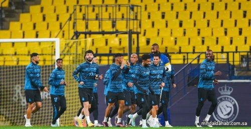 النصر يختتم تحضيراته لمواجهة الاتحاد