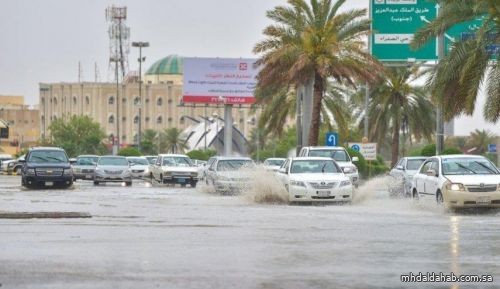 تنبيه متقدم من "الأرصاد" بأمطار غزيرة على بعض المناطق حتى غد الأحد