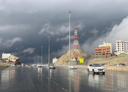 "الأرصاد": أمطار رعدية على معظم المناطق من الأحد إلى الخميس