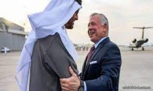 رئيس الإمارات يستقبل ملك الأردن