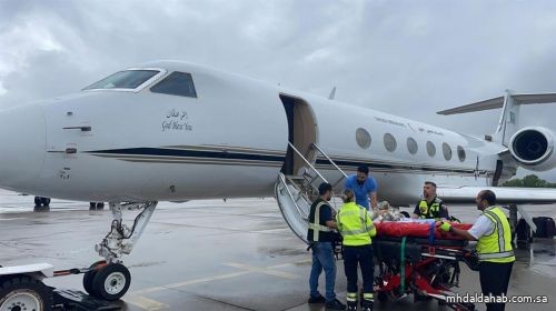 إجلاء مواطنة من سويسرا إلى المملكة عَبْر طائرة الإخلاء الطبي