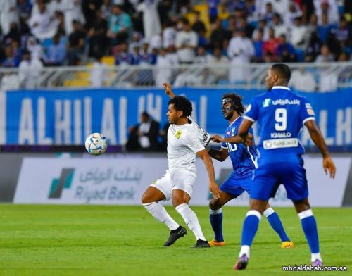 التعادل الإيجابي يحسم مواجهة الهلال والاتحاد