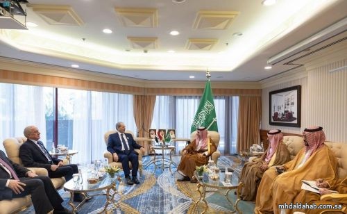 فيصل بن فرحان يلتقي وزير الخارجية السوري