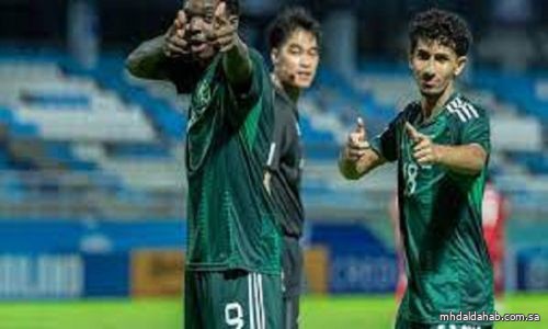 أخضر الناشئين يتأهل لربع نهائي كأس آسيا بثنائية طاجيكستان