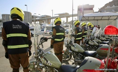 الدفاع المدني يكثِّف أعمالَ الإشراف الوقائي في المشاعر المقدسة