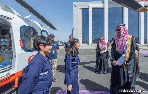 الأمير فيصل بن سلمان يدشن مشروع الإسعاف الجوي بالمدينة