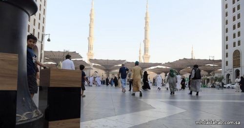 أجهزة ذكية لتعطير الأجواء على امتداد طرق المشاة جوار المسجد النبوي
