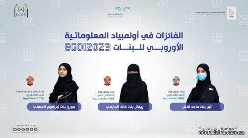 "3 جوائز" بأولمبياد المعلوماتية الأوروبي لـ"البنات"