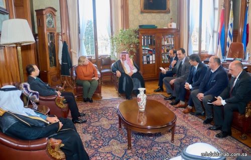 وفد مجلس الشورى يبحث تعزيز التعاون مع برلمان جمهورية الأوروغواي