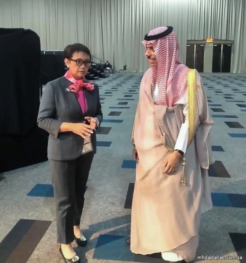وزير الخارجية يلتقي وزيرة خارجية إندونيسيا