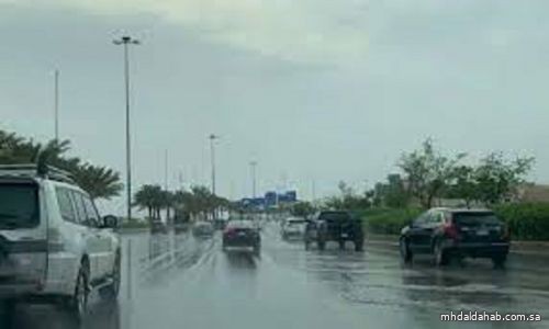 "الأرصاد": أمطار غزيرة على المهد ووادي الفرع