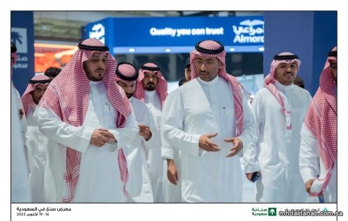 وزير الصناعة يقف على جاهزية معرض ⁧‫صنع في السعودية‬⁩