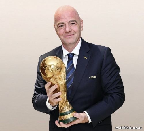 رئيس الفيفا يعلن إقامة كأس العالم 2034 في المملكة العربية السعودية
