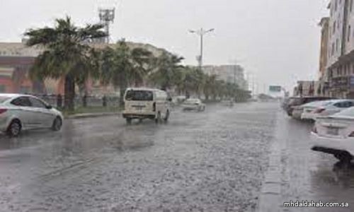 استمرار فرص الأمطار المتوسطة إلى الغزيرة على معظم مناطق المملكة