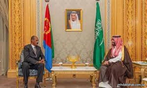ولي العهد يبحث مع رئيس إريتريا تطوير فرص التعاون المشترك بين البلدَيْن