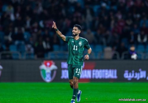 الأخضر يفوز على منتخب الأردن في قلب عمّان بثنائية صالح الشهري