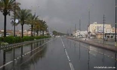 أمطار على منطقة المدينة المنورة