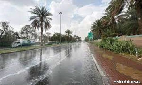 المركز الوطني للأرصاد : أمطار خفيفة على عدد من محافظات المدينة المنورة