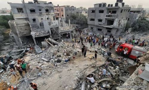 استشهاد عدد من الفلسطينيين في قصف قوات الاحتلال الإسرائيلي لمدينة خان يونس