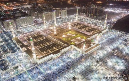 أكثر من 5,8 ملايين مصلٍ وزائر في المسجد النبوي خلال أسبوع