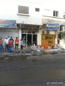مدني الطائف يخمد حريق بوفيه بشارع عكاظ